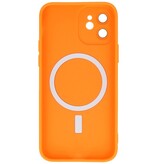 MagSafe Hoesje met Camera Beschermer voor iPhone 12 Oranje