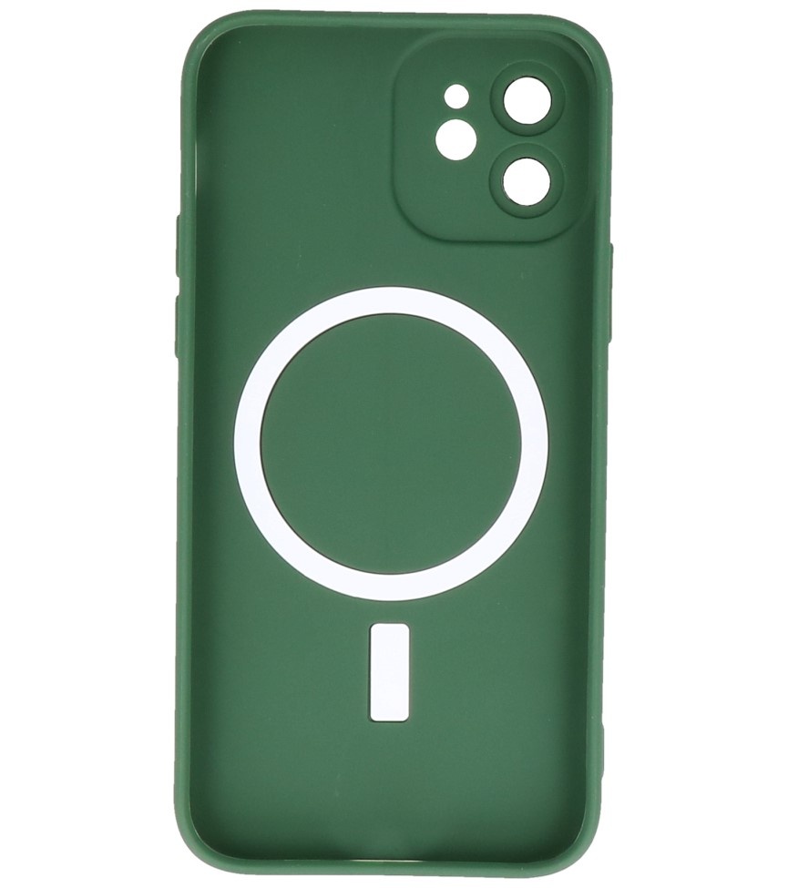 Custodia MagSafe per iPhone 12 verde scuro