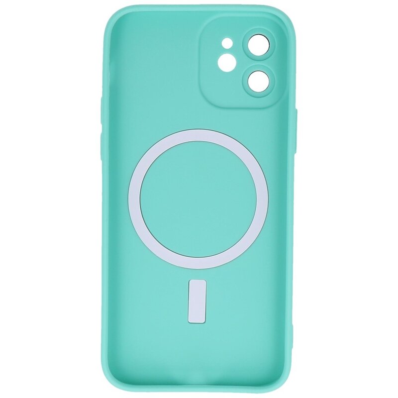 MagSafe Hoesje met Camera Beschermer voor iPhone 12 Turquoise