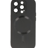 MagSafe Hoesje met Camera Beschermer voor iPhone 12 Pro Zwart