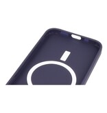 MagSafe Hoesje met Camera Beschermer voor iPhone 12 Pro Nacht Paars
