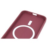 MagSafe Hoesje met Camera Beschermer voor iPhone 12 Pro Bruin