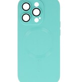 MagSafe Hoesje met Camera Beschermer voor iPhone 12 Pro Turquoise