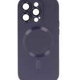 MagSafe Hoesje met Camera Beschermer voor iPhone 12 Pro Max Nacht Paars
