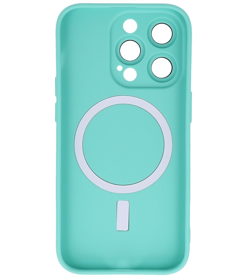 MagSafe Hoesje met Camera Beschermer voor iPhone 12 Pro Max Turquoise