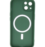 Funda MagSafe para iPhone 13 verde oscuro