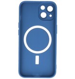 MagSafe Hoesje met Camera Beschermer voor iPhone 14 Navy