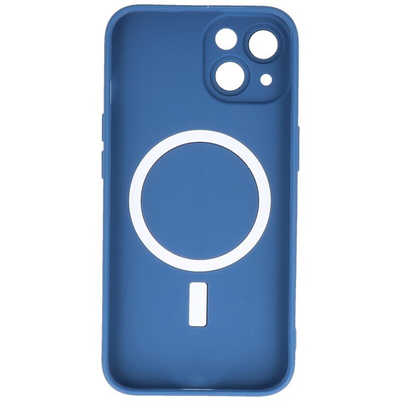 MagSafe Hoesje met Camera Beschermer voor iPhone 14 Navy