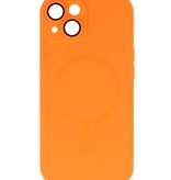 MagSafe Hoesje met Camera Beschermer voor iPhone 14 Oranje