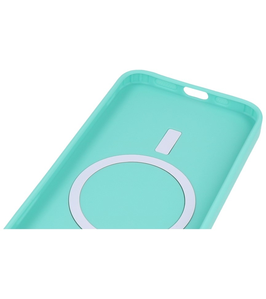 MagSafe Hoesje met Camera Beschermer voor iPhone 14 Turquoise