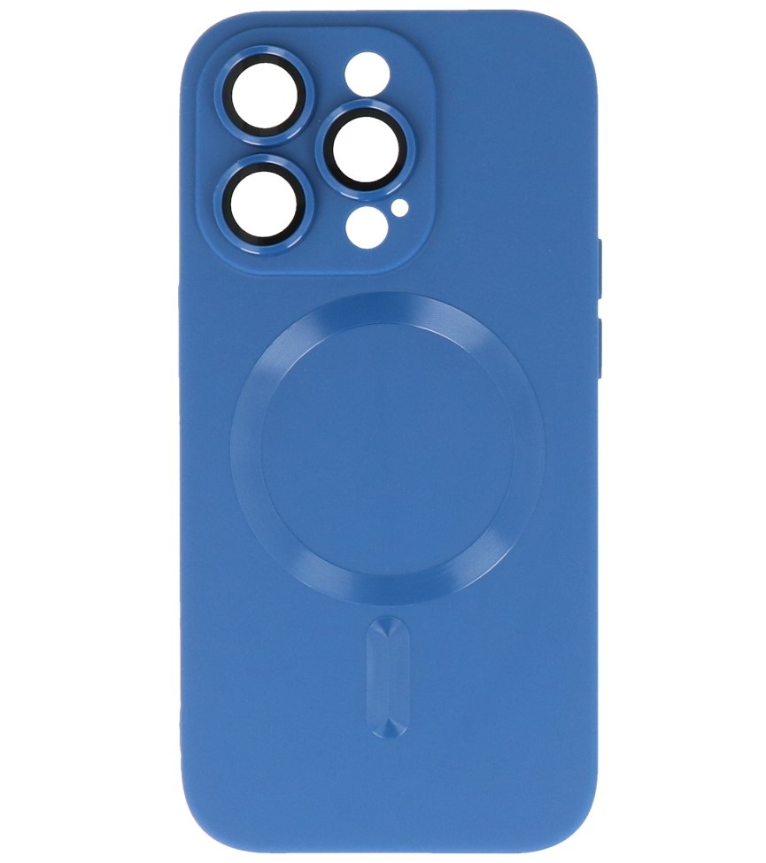MagSafe Hoesje met Camera Beschermer voor iPhone 14 Pro Navy