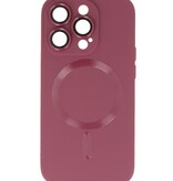 MagSafe Hoesje met Camera Beschermer voor iPhone 14 Pro Bruin