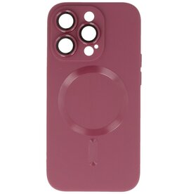 MagSafe Hoesje met Camera Beschermer voor iPhone 14 Pro Max Bruin