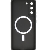 MagSafe Hoesje met Camera Beschermer voor Samsung Galaxy S22 Zwart