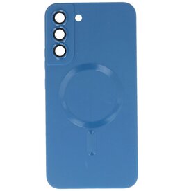 MagSafe Hoesje met Camera Beschermer voor Samsung Galaxy S22 Navy