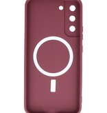 Coque MagSafe pour Samsung Galaxy S22 Marron
