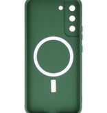 Custodia MagSafe per Samsung Galaxy S22 verde scuro