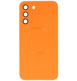 MagSafe Hoesje met Camera Beschermer voor Samsung Galaxy S22 Plus Oranje