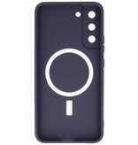 MagSafe Hoesje met Camera Beschermer voor Samsung Galaxy S22 Plus Nacht Paars