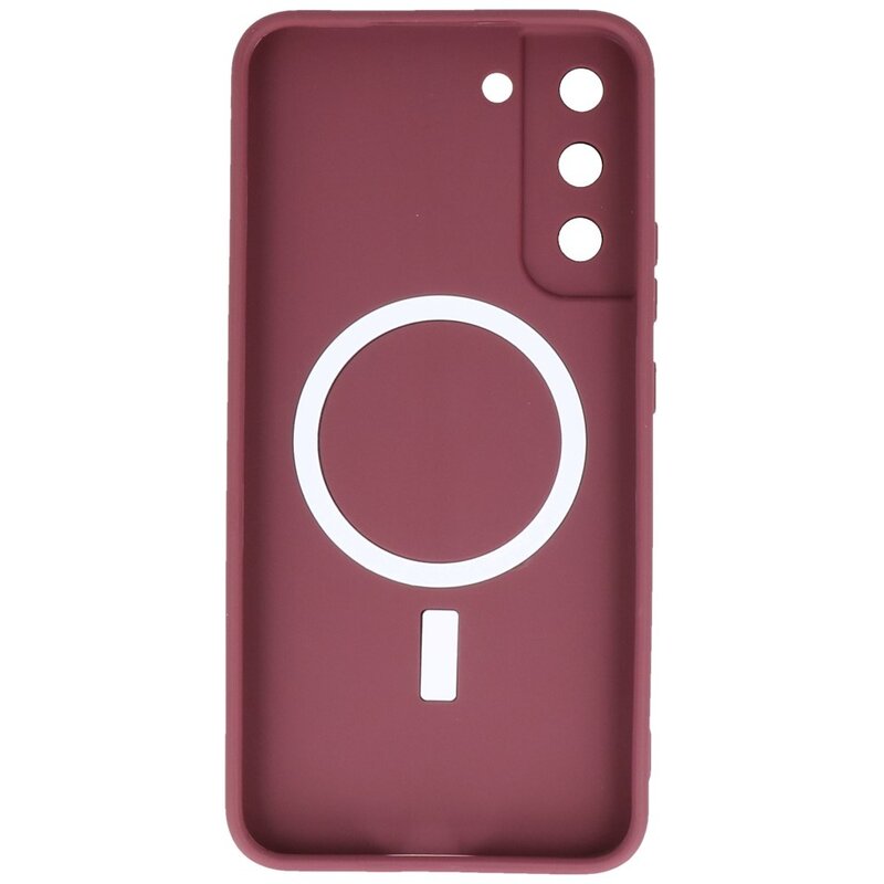 Coque MagSafe pour Samsung Galaxy S22 Plus Marron