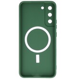 Custodia MagSafe per Samsung Galaxy S22 Plus verde scuro