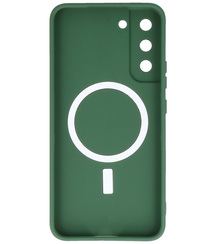 Custodia MagSafe per Samsung Galaxy S22 Plus verde scuro