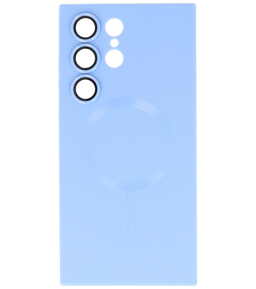 Coque MagSafe pour Samsung Galaxy S22 Ultra Bleu