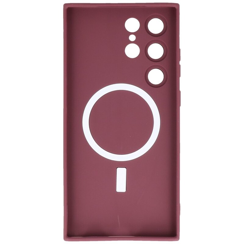 Funda MagSafe para Samsung Galaxy S22 Ultra Marrón