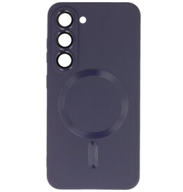 MagSafe Hoesje met Camera Beschermer voor Samsung Galaxy S23 Nacht Paars