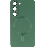 MagSafe Hoesje met Camera Beschermer voor Samsung Galaxy S23 Donker Groen