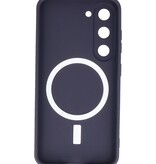 MagSafe Hoesje met Camera Beschermer voor Samsung Galaxy S23 Plus Nacht Paars