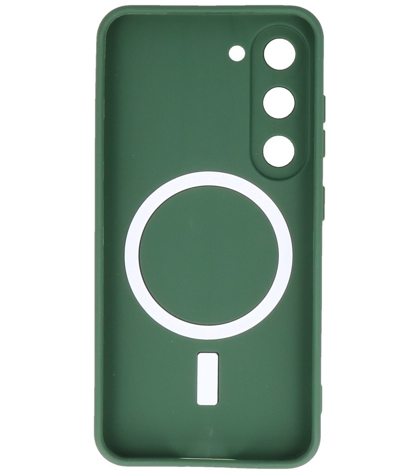 Coque MagSafe pour Samsung Galaxy S23 Plus Vert Foncé