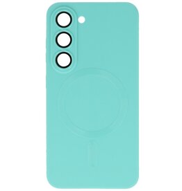 MagSafe Hoesje met Camera Beschermer voor Samsung Galaxy S23 Plus Turquoise