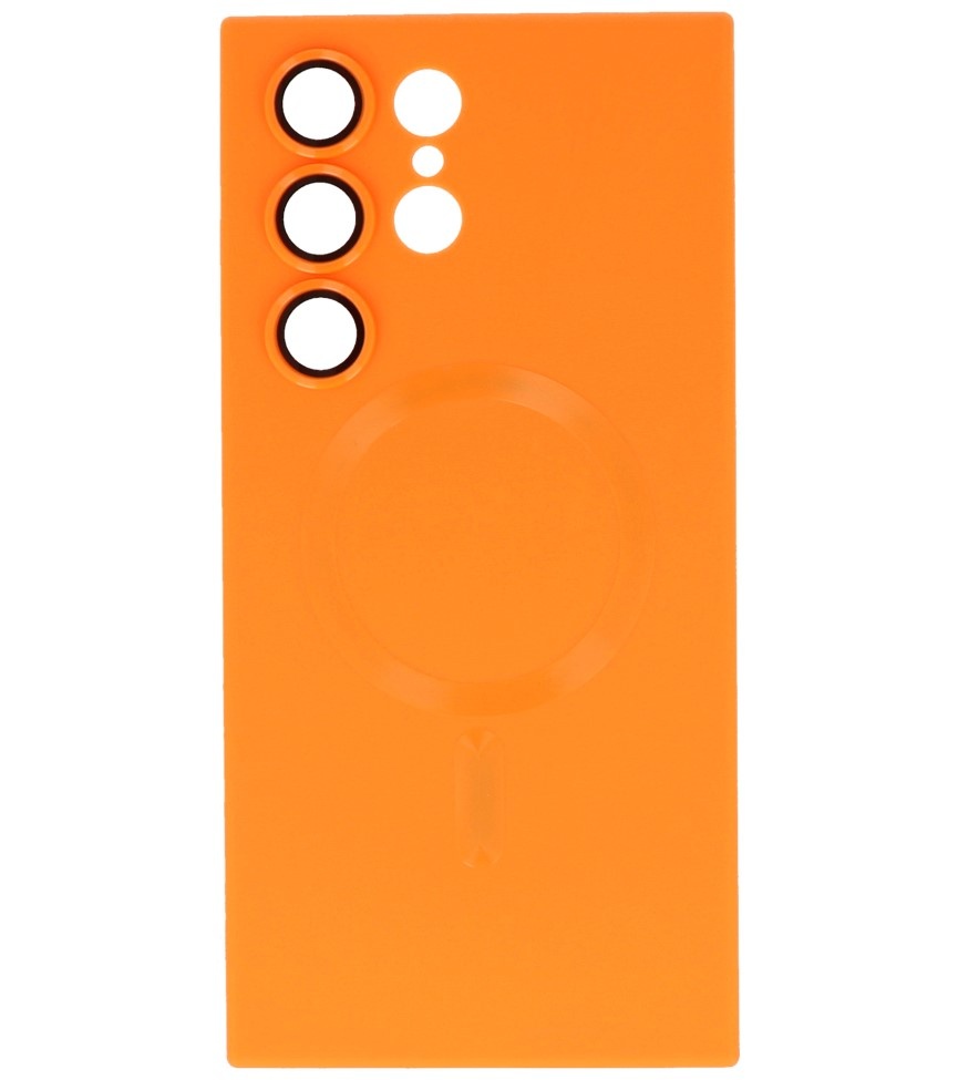 Coque MagSafe pour Samsung Galaxy S23 Ultra Orange