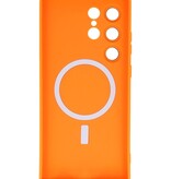 Coque MagSafe pour Samsung Galaxy S23 Ultra Orange