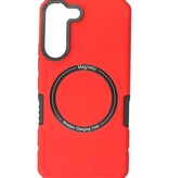 Coque de charge magnétique pour Samsung Galaxy S21 Rouge