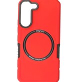 Custodia di ricarica magnetica per Samsung Galaxy S21 rossa