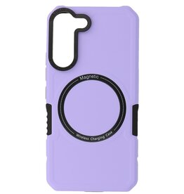 Magnetic Charging Case for Samsung Galaxy S21 Purple