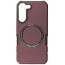 Coque de Charge Magnétique pour Samsung Galaxy S21 Rouge Bordeaux