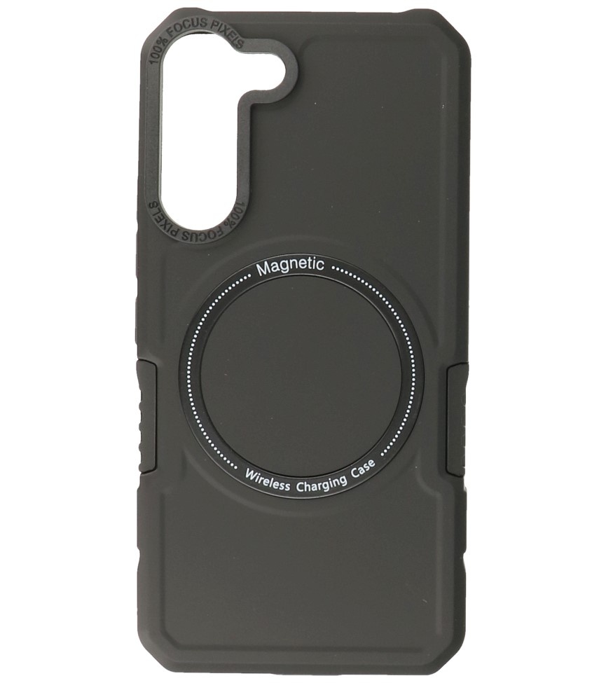 Magnetic Charging Case voor Samsung Galaxy S21 FE Zwart