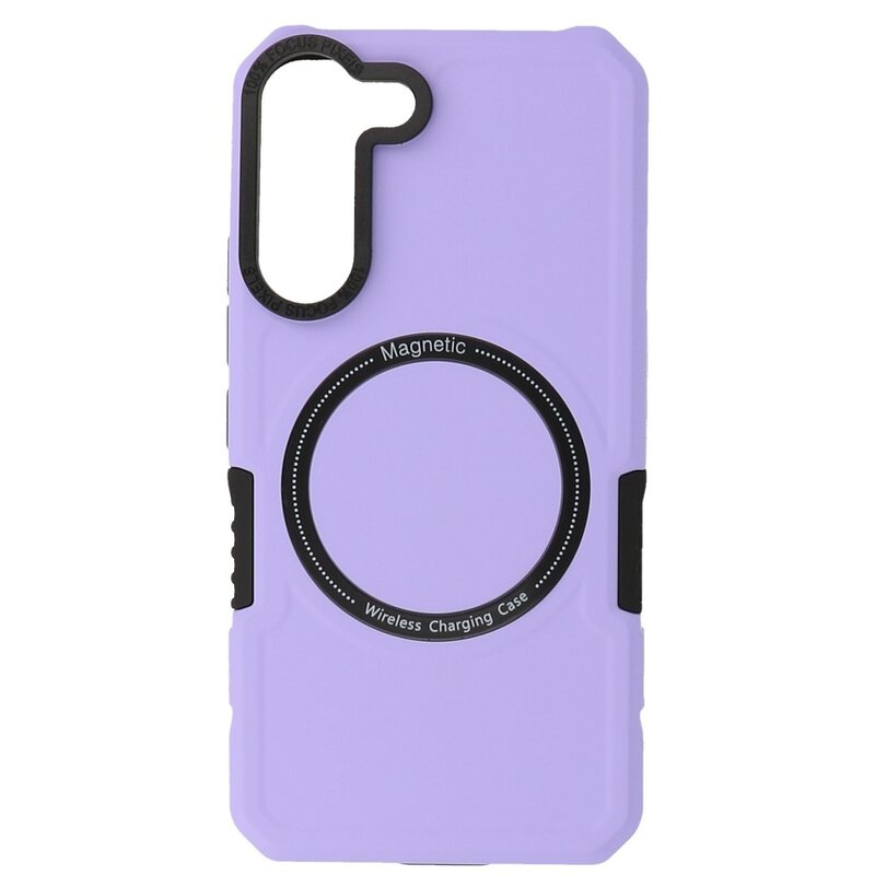 Magnetische Ladehülle für Samsung Galaxy S21 FE Lila