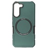 Coque de charge magnétique pour Samsung Galaxy S21 FE Vert foncé