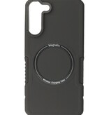 Coque de charge magnétique pour Samsung Galaxy S21 Plus Noir