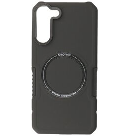 Coque de charge magnétique pour Samsung Galaxy S21 Plus Noir