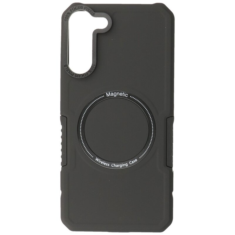 Magnetic Charging Case voor Samsung Galaxy S21 Plus Zwart