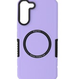 Magnetic Charging Case voor Samsung Galaxy S21 Plus Purple