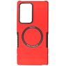 Magnetic Charging Case voor Samsung Galaxy S21 Ultra Rood