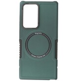 Magnetic Charging Case for Samsung Galaxy S21 Ultra Dark Green