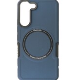 Magnetic Charging Case voor Samsung Galaxy S22 Navy