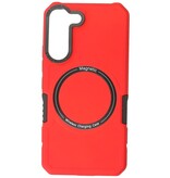 Magnetic Charging Case for Samsung Galaxy S22 Red
